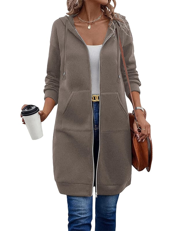 š„Best-1 Sale Longwearš„Women Fall/Winter 2025 Casual Zip up Fleece Hoodies