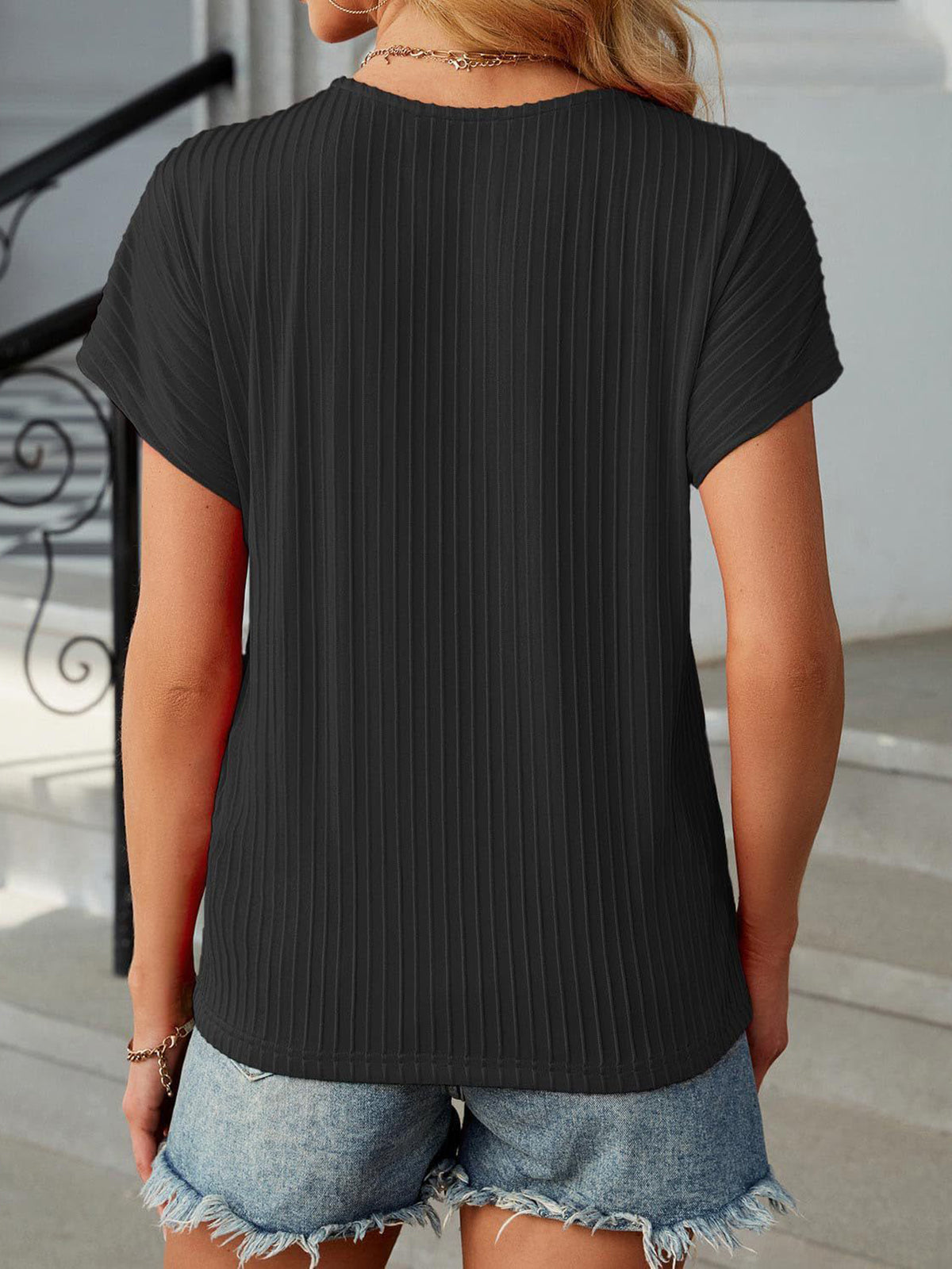 ✨Women Summer Classic Jacquard Stripe Tee