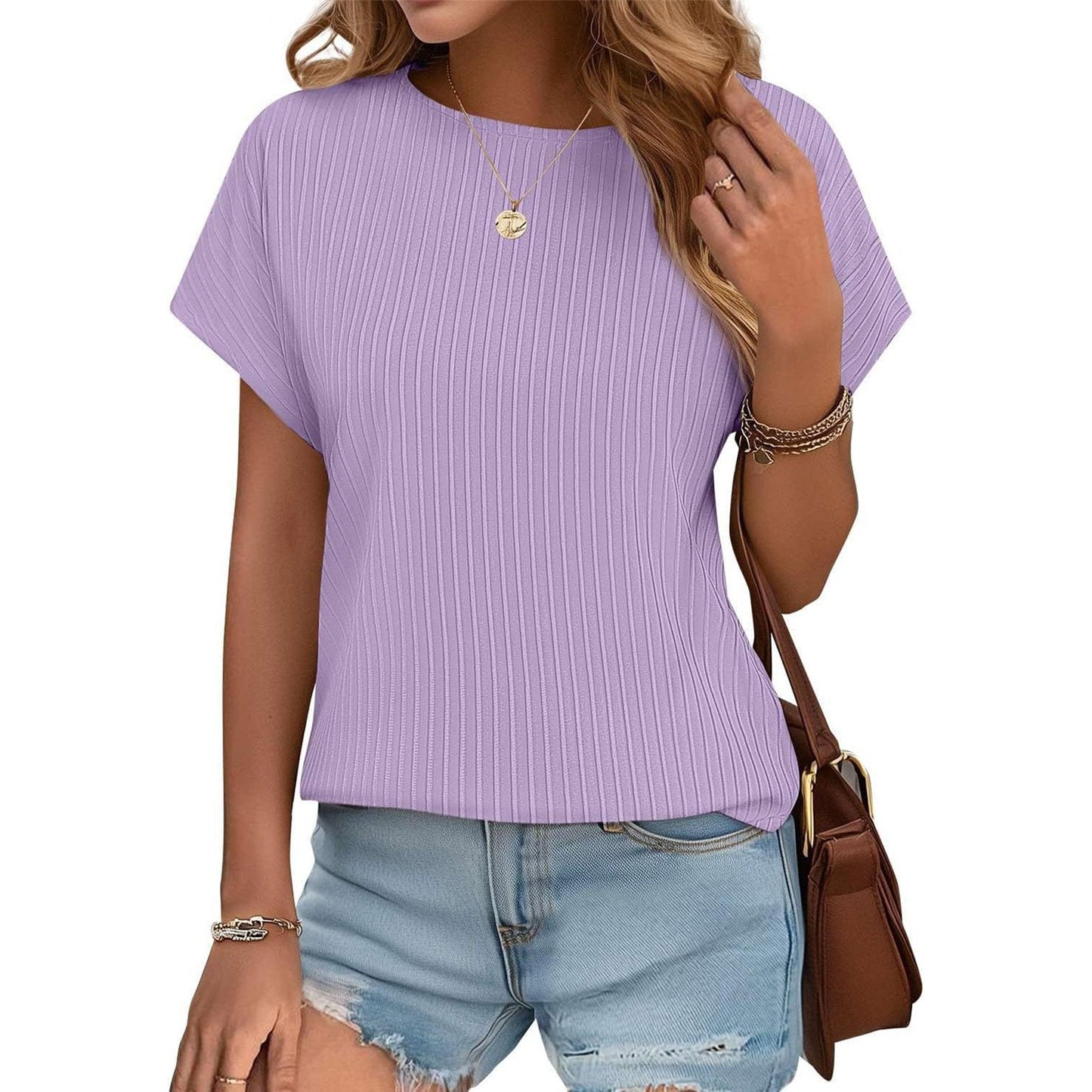 ✨Women Summer Classic Jacquard Stripe Tee