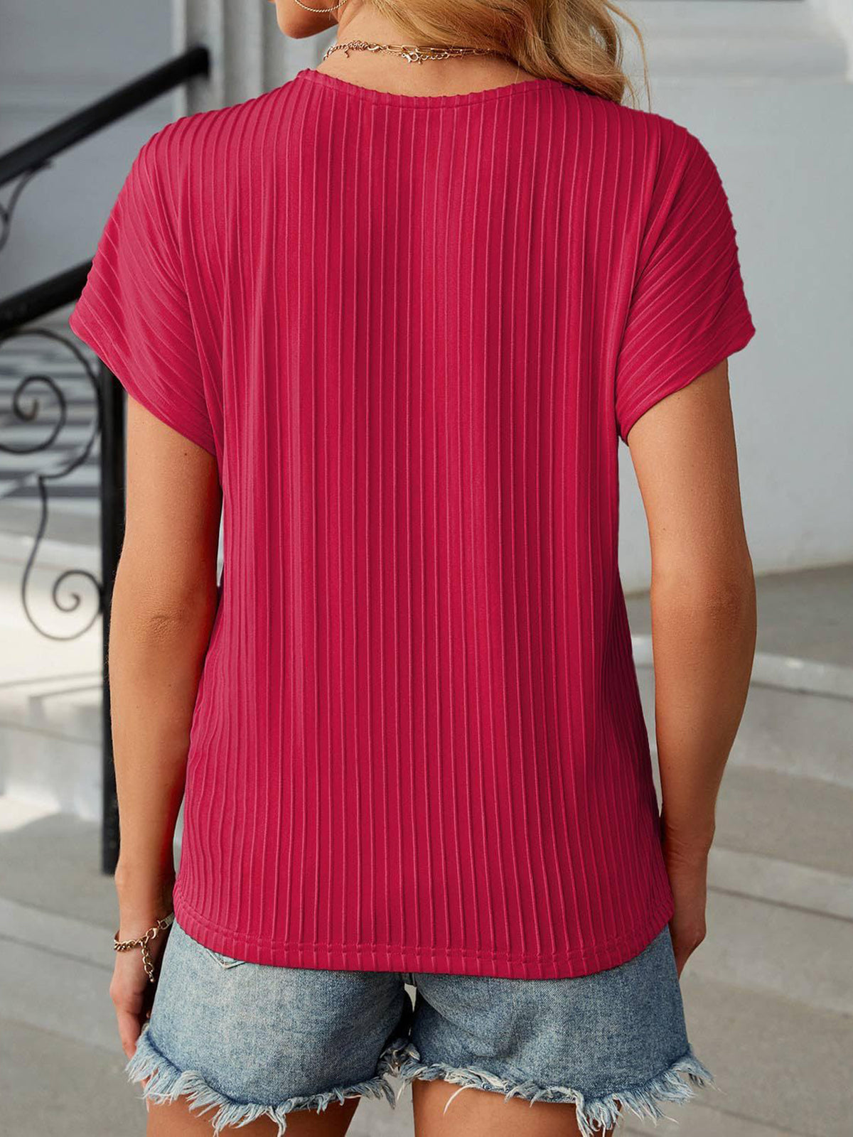 ✨Women Summer Classic Jacquard Stripe Tee
