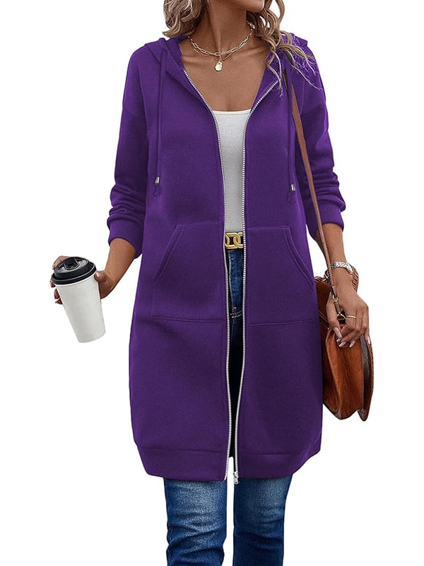 š„Best-1 Sale Longwearš„Women Fall/Winter 2025 Casual Zip up Fleece Hoodies