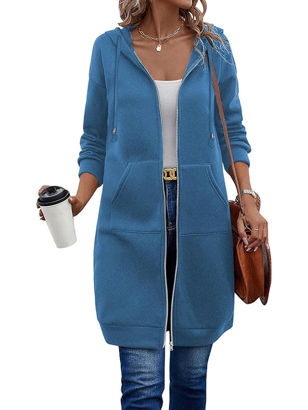 🔥Best-1 Sale Longwear🔥Women Fall/Winter 2025 Casual Zip up Fleece Hoodies