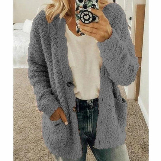 ✨Top-2 Sale Cardigan 2025✨Women Autumn/Winter Plus Size Casual Velvet Cardigan