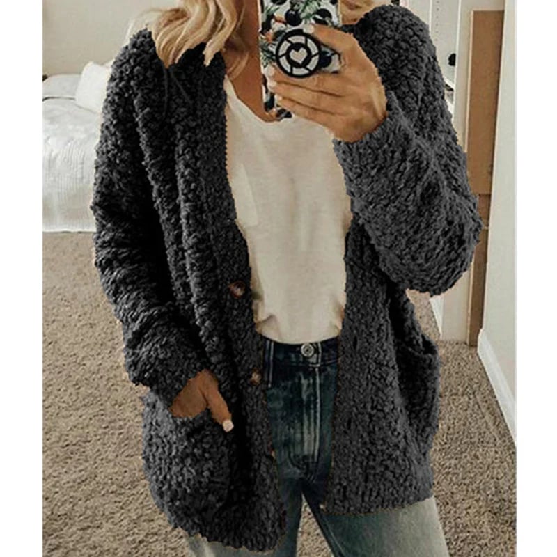 ✨Top-2 Sale Cardigan 2025✨Women Autumn/Winter Plus Size Casual Velvet Cardigan