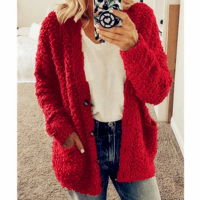 ✨Top-2 Sale Cardigan 2025✨Women Autumn/Winter Plus Size Casual Velvet Cardigan