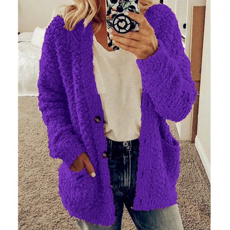 ✨Top-2 Sale Cardigan 2025✨Women Autumn/Winter Plus Size Casual Velvet Cardigan