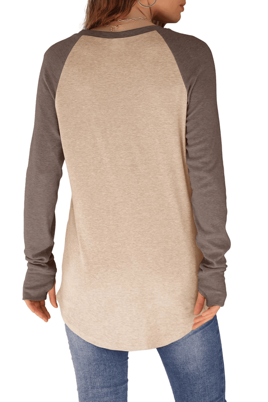 ✨Last Day 69% OFF✨Women's Long Sleeve Thumb Hole Shirts Tunic Tops to Wear with Leggings