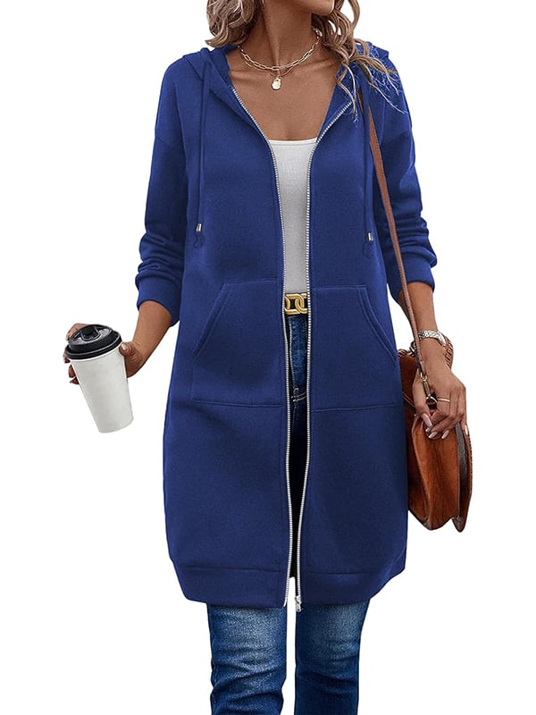 🔥Best-1 Sale Longwear🔥Women Fall/Winter 2025 Casual Zip up Fleece Hoodies
