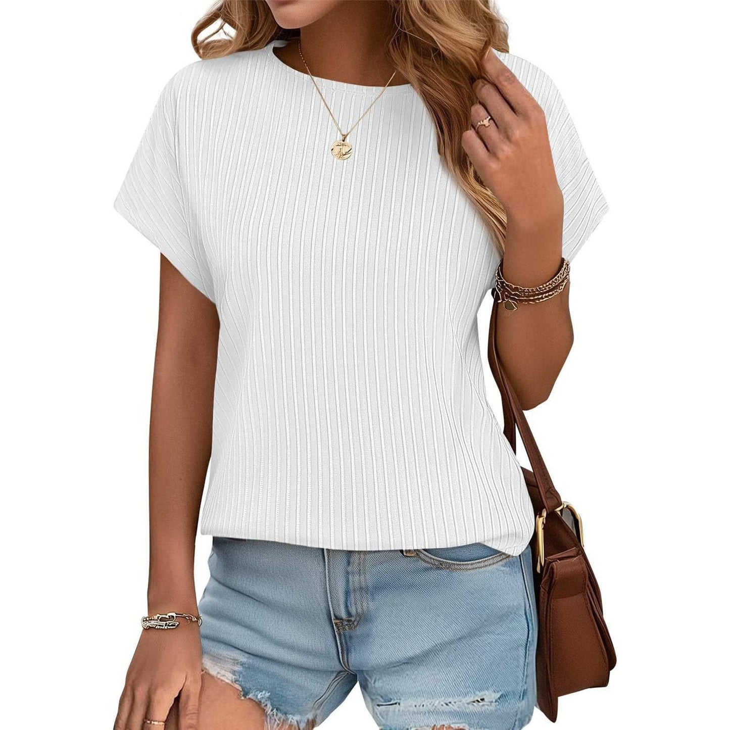 ✨Women Summer Classic Jacquard Stripe Tee
