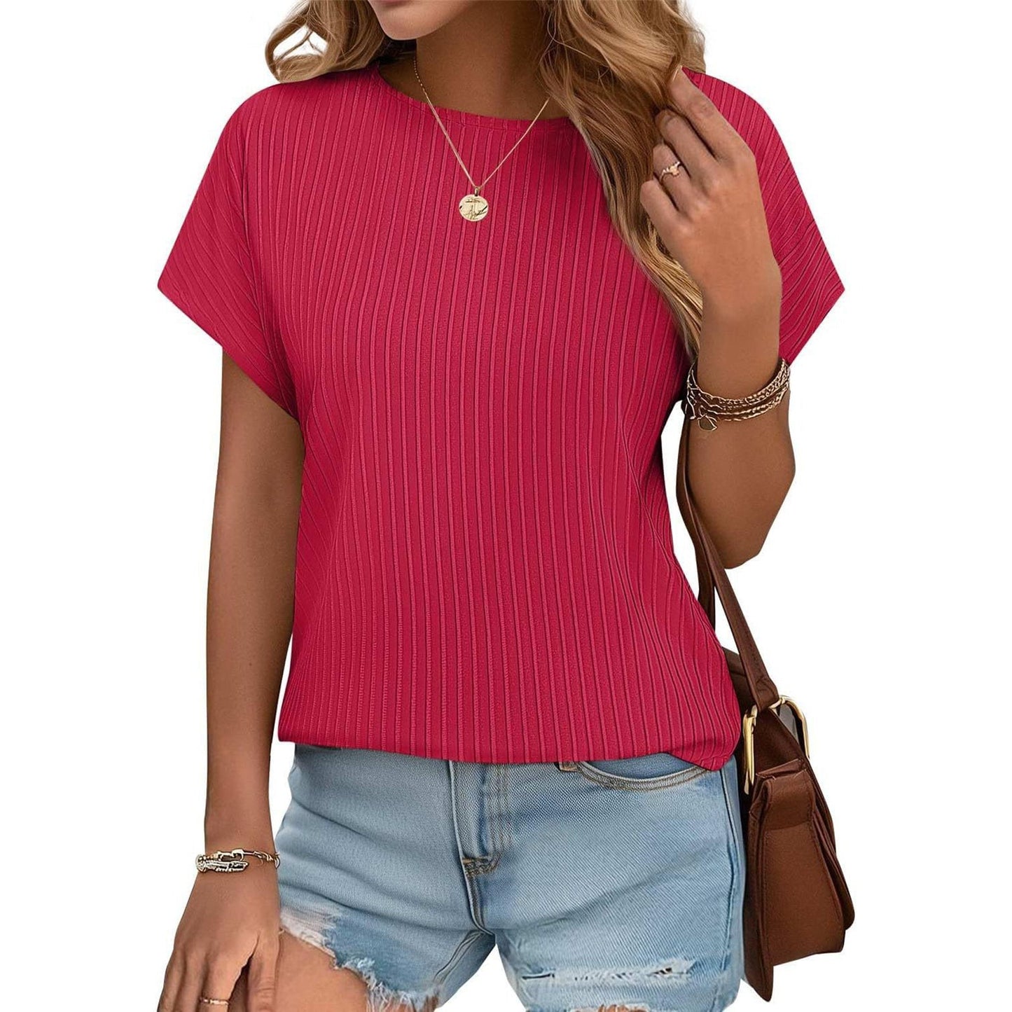 ✨Women Summer Classic Jacquard Stripe Tee
