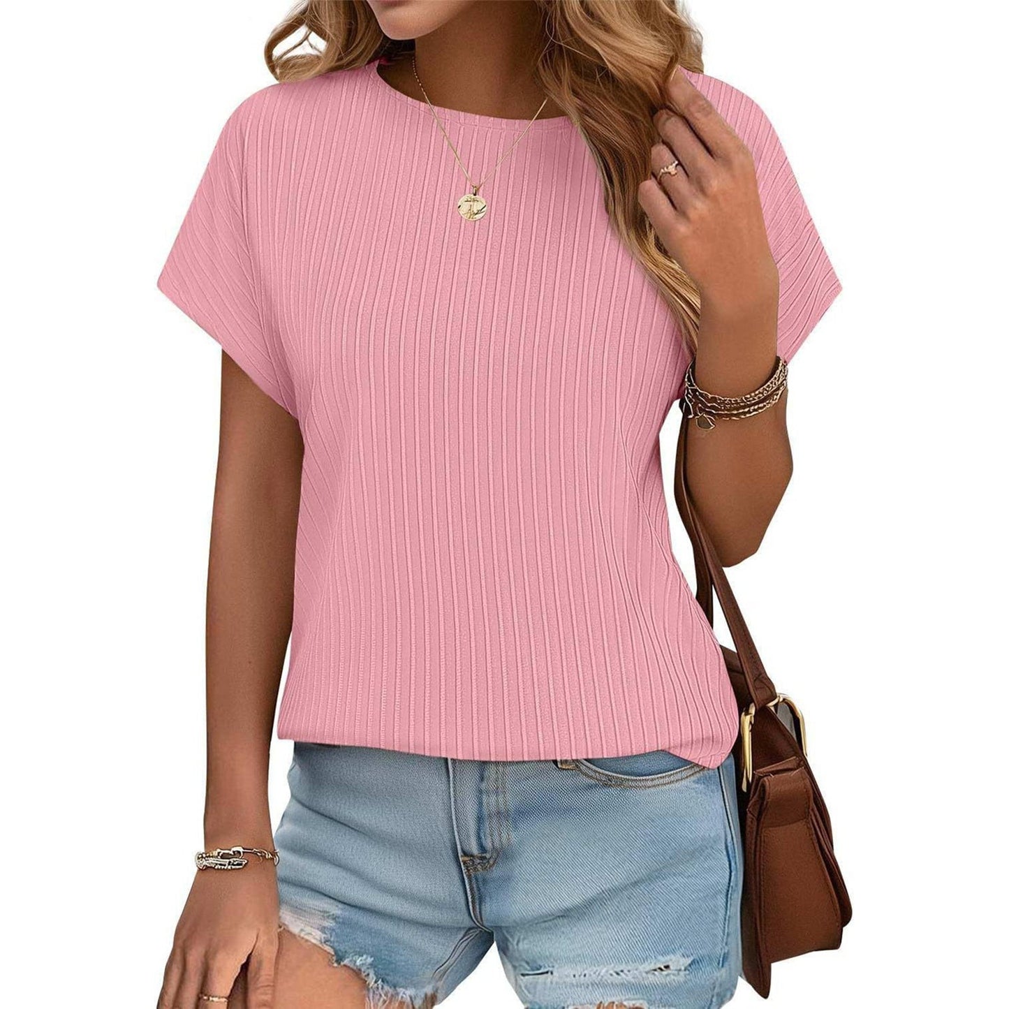 ✨Women Summer Classic Jacquard Stripe Tee