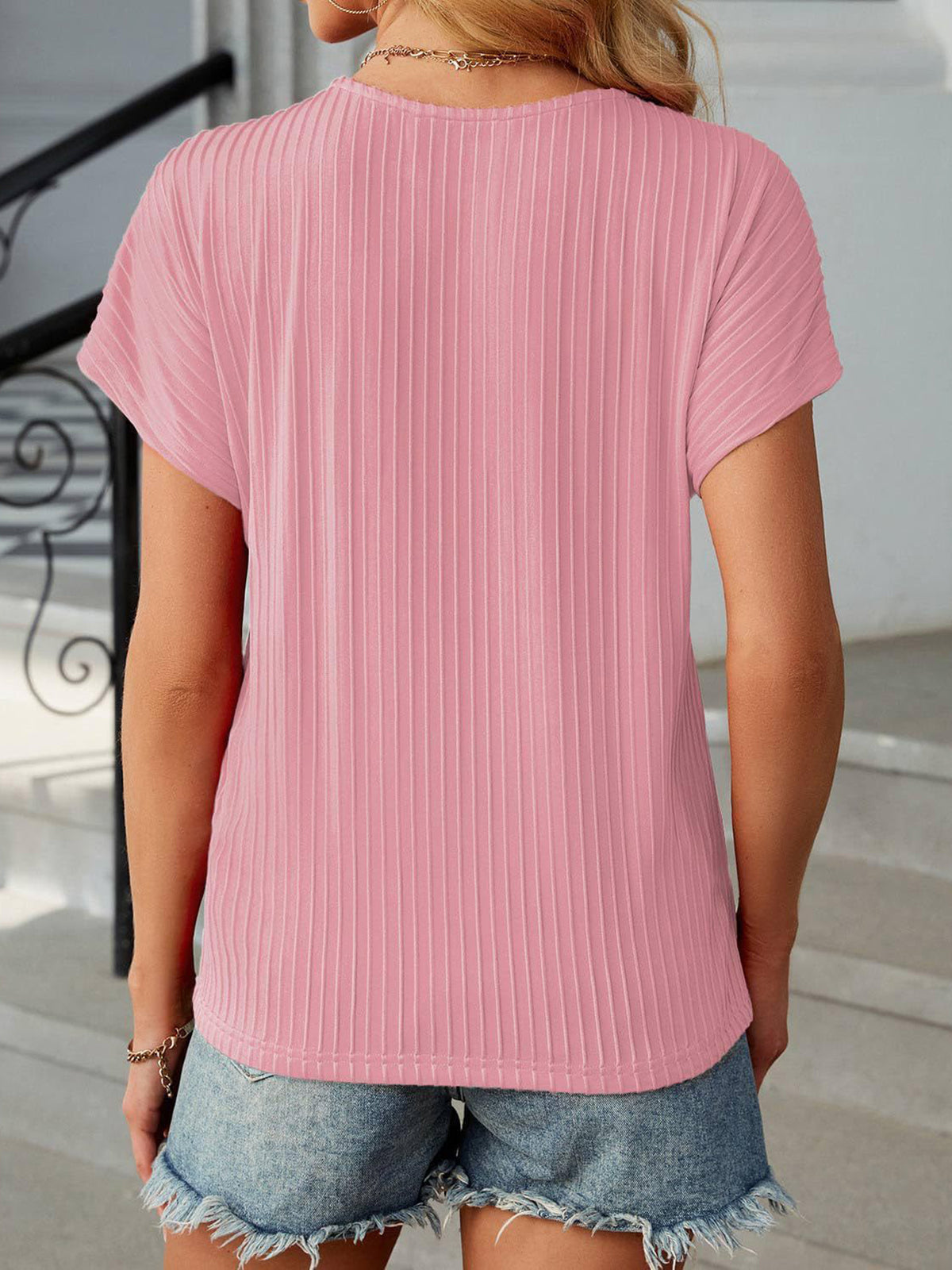 ✨Women Summer Classic Jacquard Stripe Tee