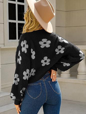 ✨Top-1 Sale Cardigan 2025✨|Women Fall/Winter Lightweight Floral Open Knit Cardigan