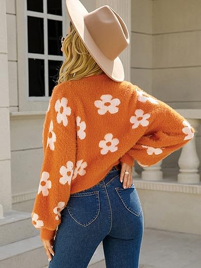 ✨Top-1 Sale Cardigan 2025✨|Women Fall/Winter Lightweight Floral Open Knit Cardigan