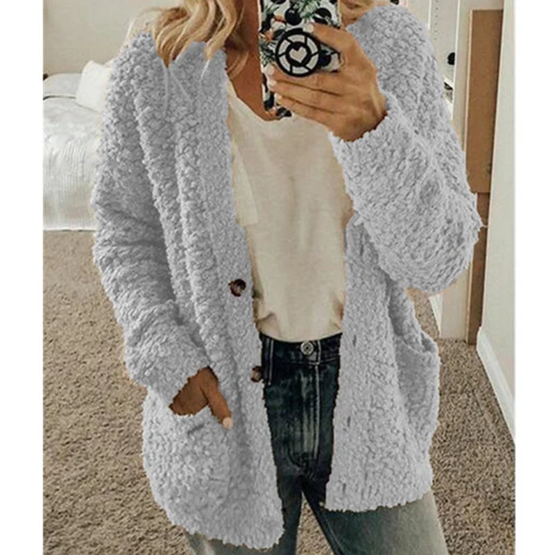 ✨Top-2 Sale Cardigan 2025✨Women Autumn/Winter Plus Size Casual Velvet Cardigan