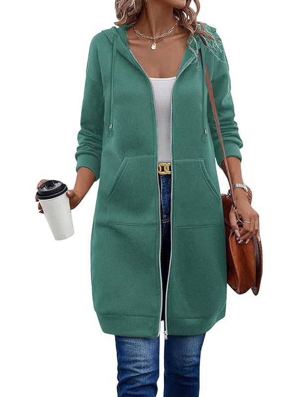 🔥Best-1 Sale Longwear🔥Women Fall/Winter 2025 Casual Zip up Fleece Hoodies