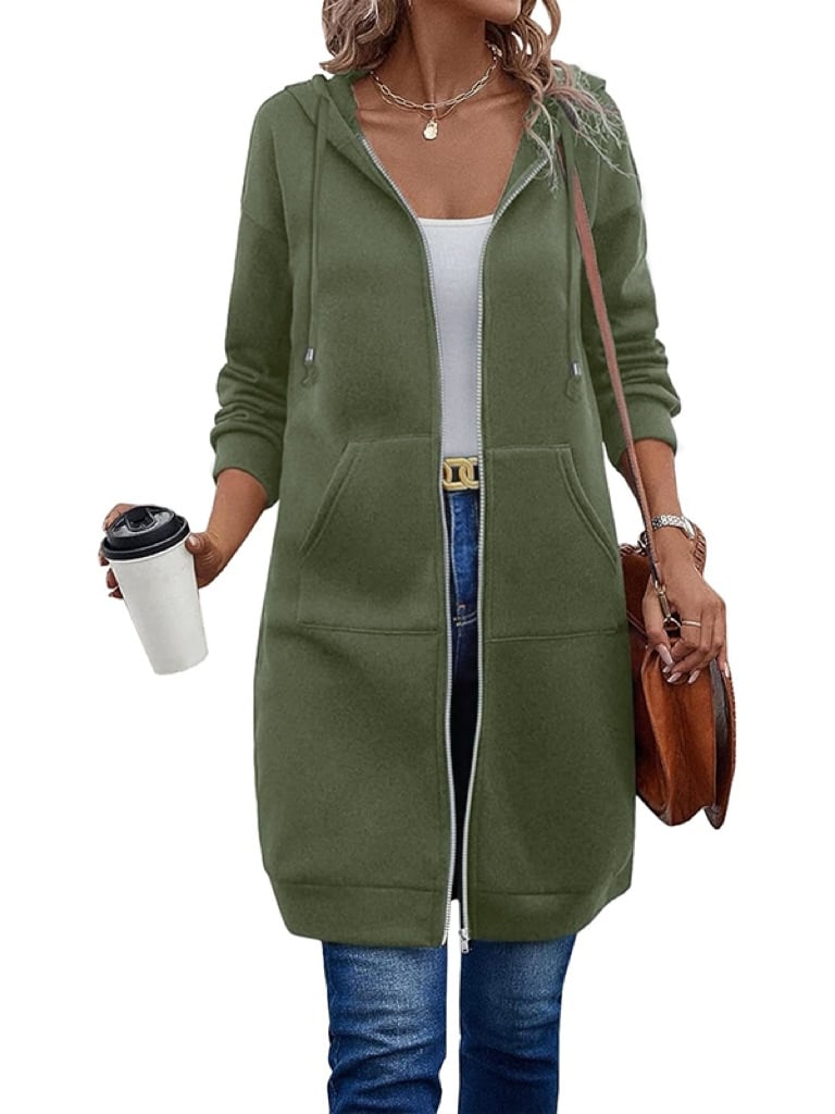 🔥Best-1 Sale Longwear🔥Women Fall/Winter 2025 Casual Zip up Fleece Hoodies