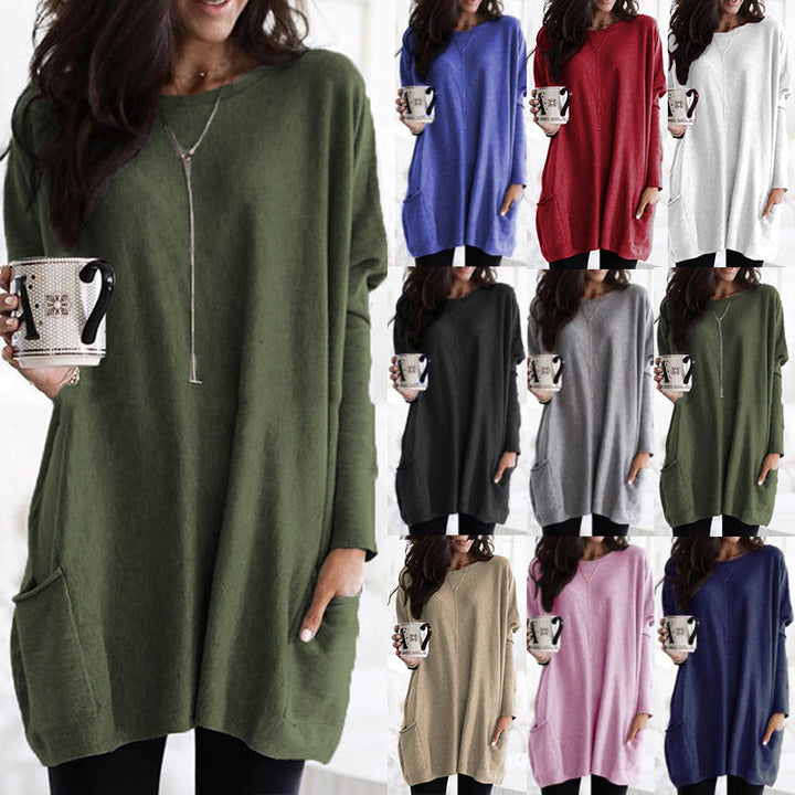 Women Fall/Winter Chic Round Neck Jumper